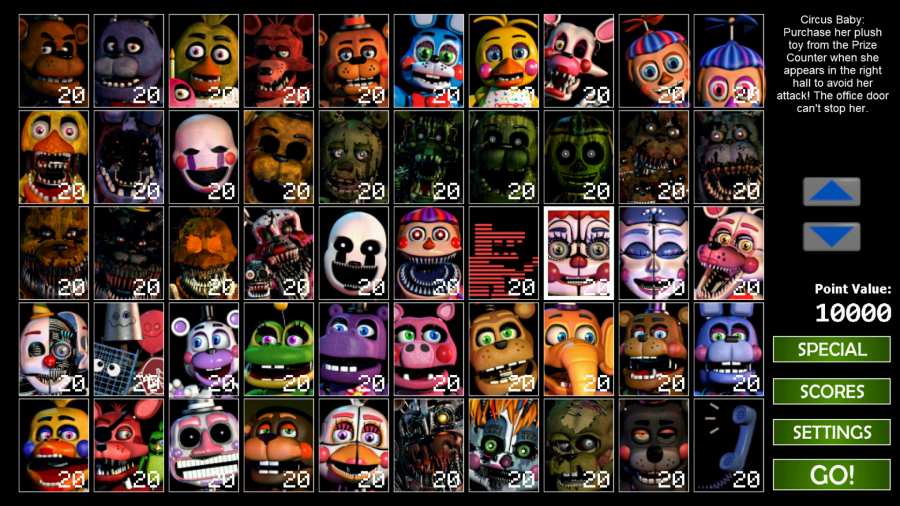 玩具熊午夜后宫(Ultimate Custom Night)v1.0.9