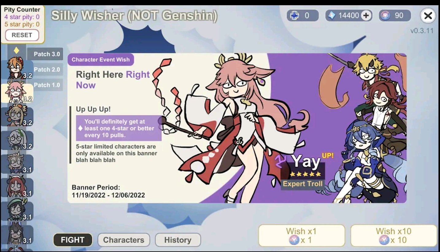 原神抽卡模拟器(Silly Wisher)v0.56