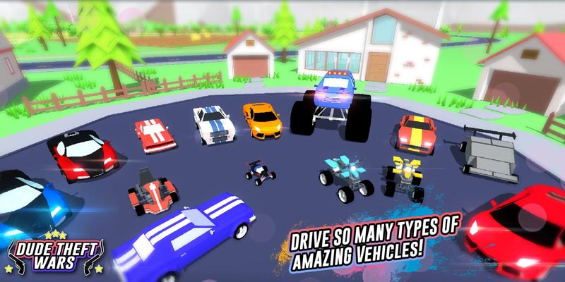 盗窃汽车:开放世界沙盒游戏(Dude Theft Wars) 截图2