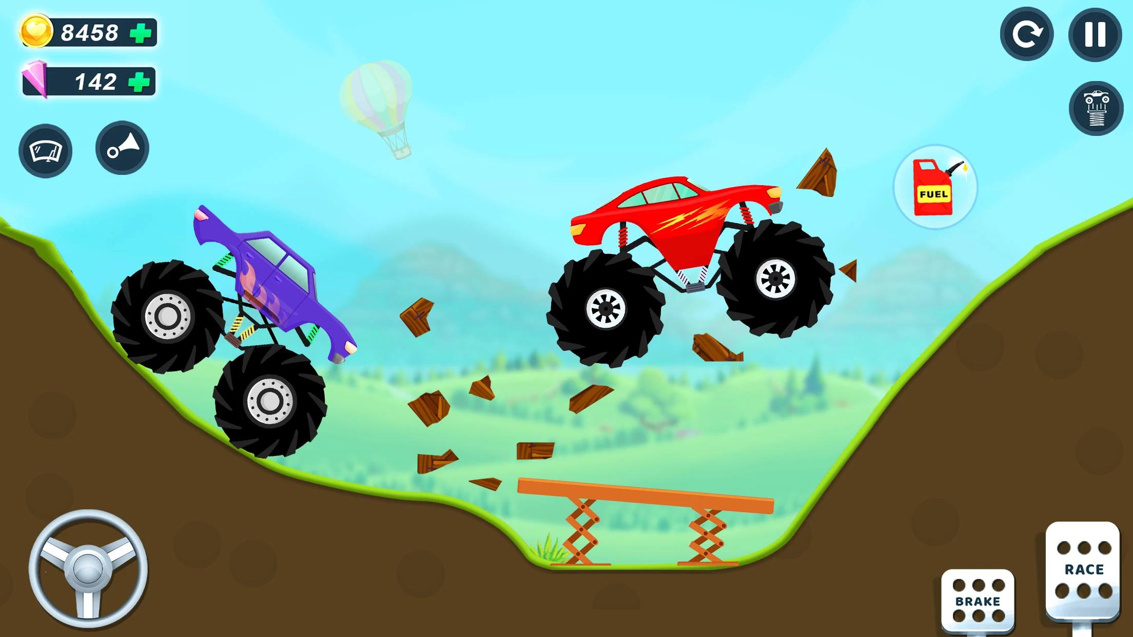 怪物卡車遊戲男孩遊戲(Kids Monster Truck Racing) 截图2
