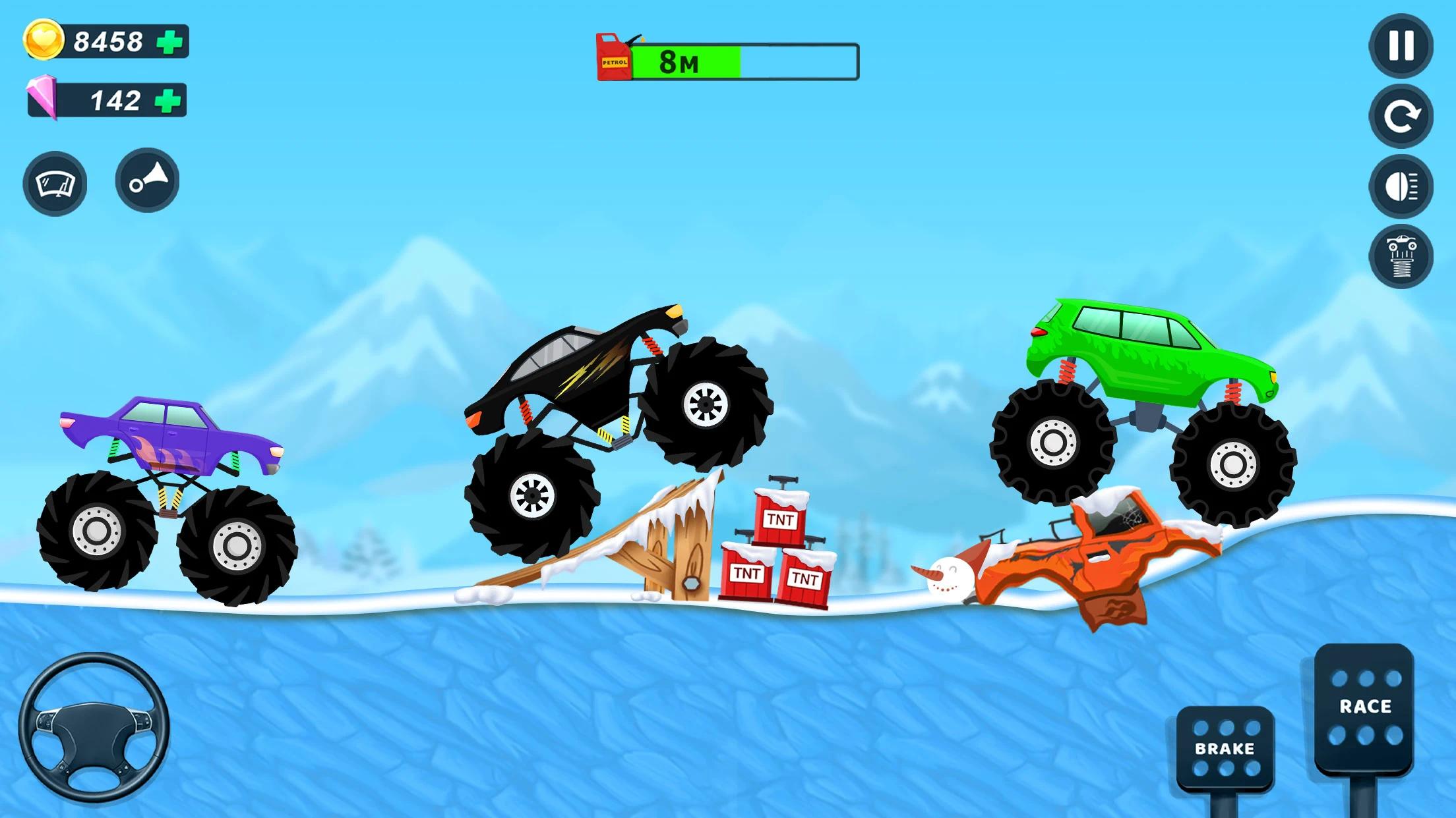 怪物卡車遊戲男孩遊戲(Kids Monster Truck Racing) 截图3