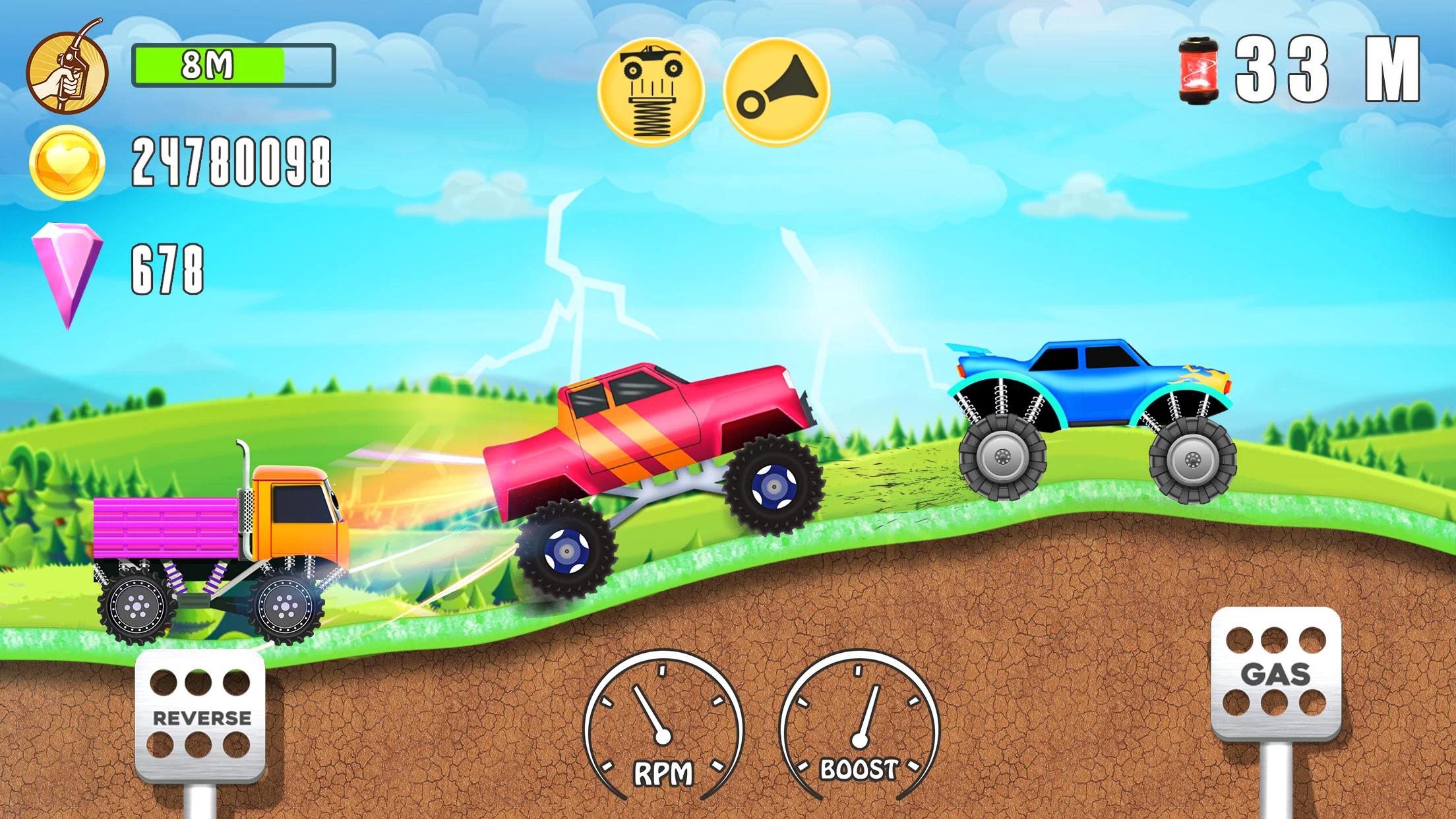 怪物卡車遊戲男孩遊戲(Kids Monster Truck Racing) 截图4