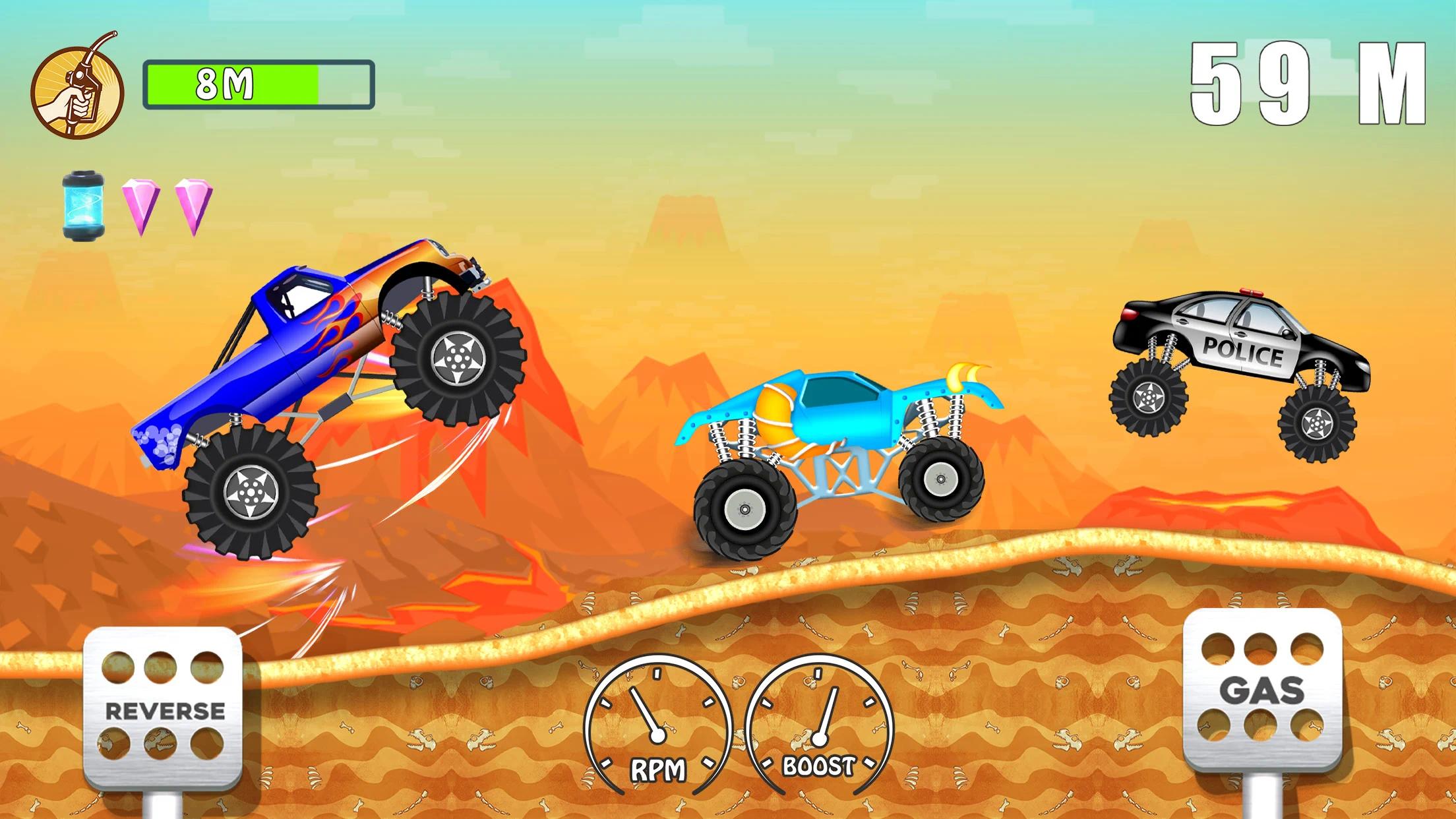 怪物卡車遊戲男孩遊戲(Kids Monster Truck Racing) 截图5