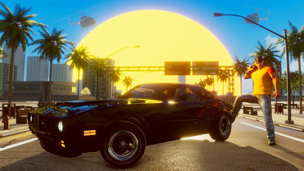 黑帮维加斯：汽车盗窃城(Real Gangster Miami Crime Auto)游戏截图2