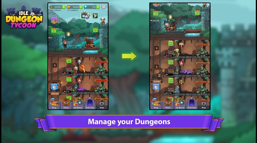 空闲地牢大亨内置菜单(Idle Dungeon Tycoon) 截图4
