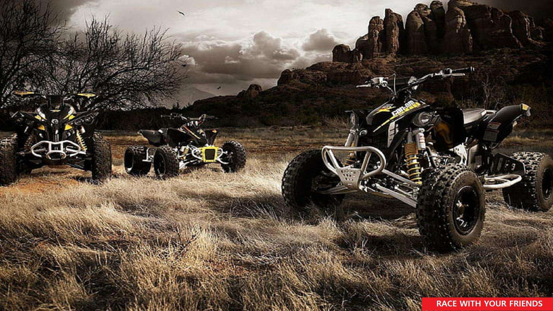 越野四轮车(ATV Quad Bike Offroad Quad Bike Racing Games 2021) 截图4