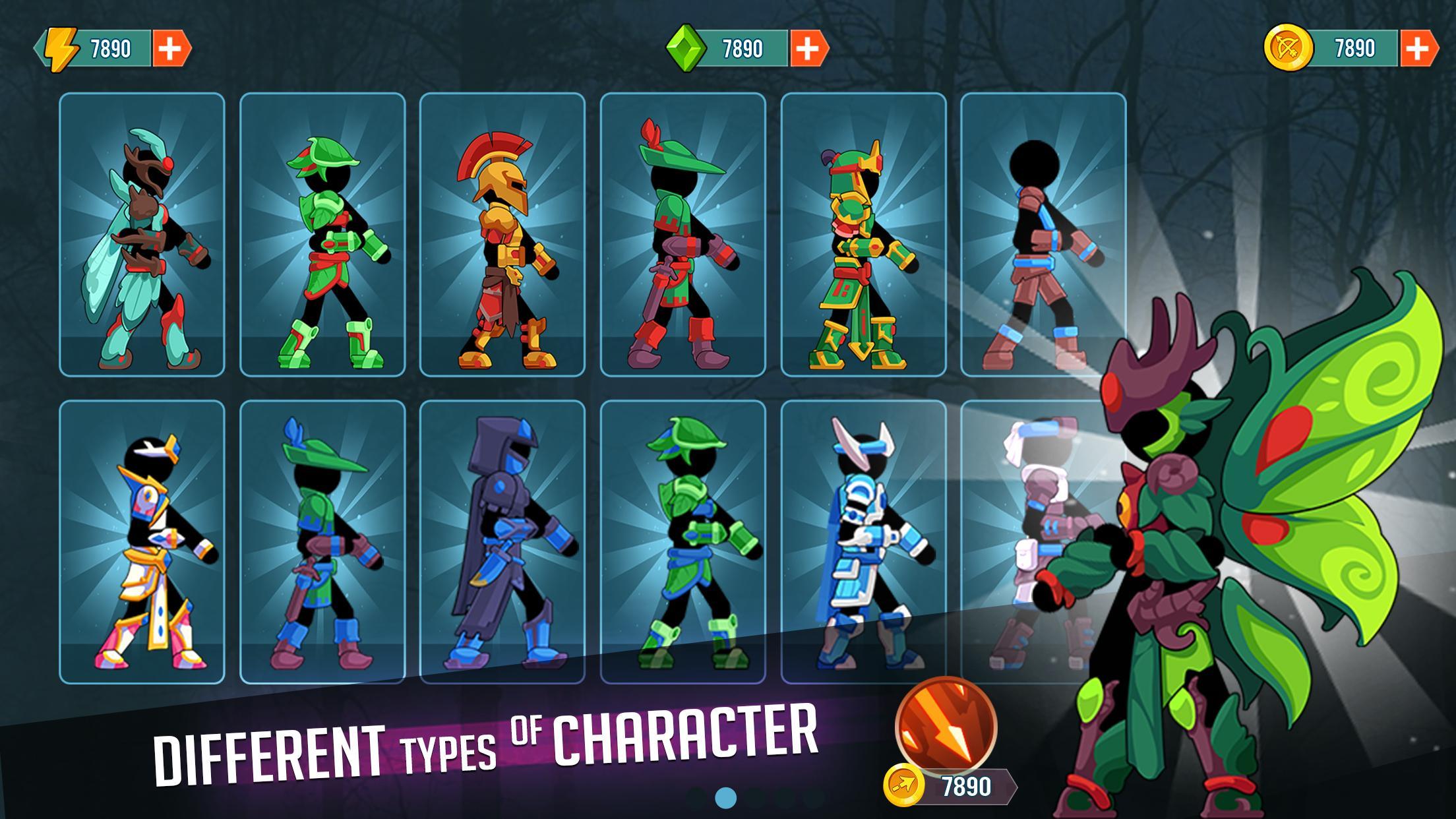 火柴射手战士(Stickman Archer Warrior Bow And Arrow Shooting) 截图2