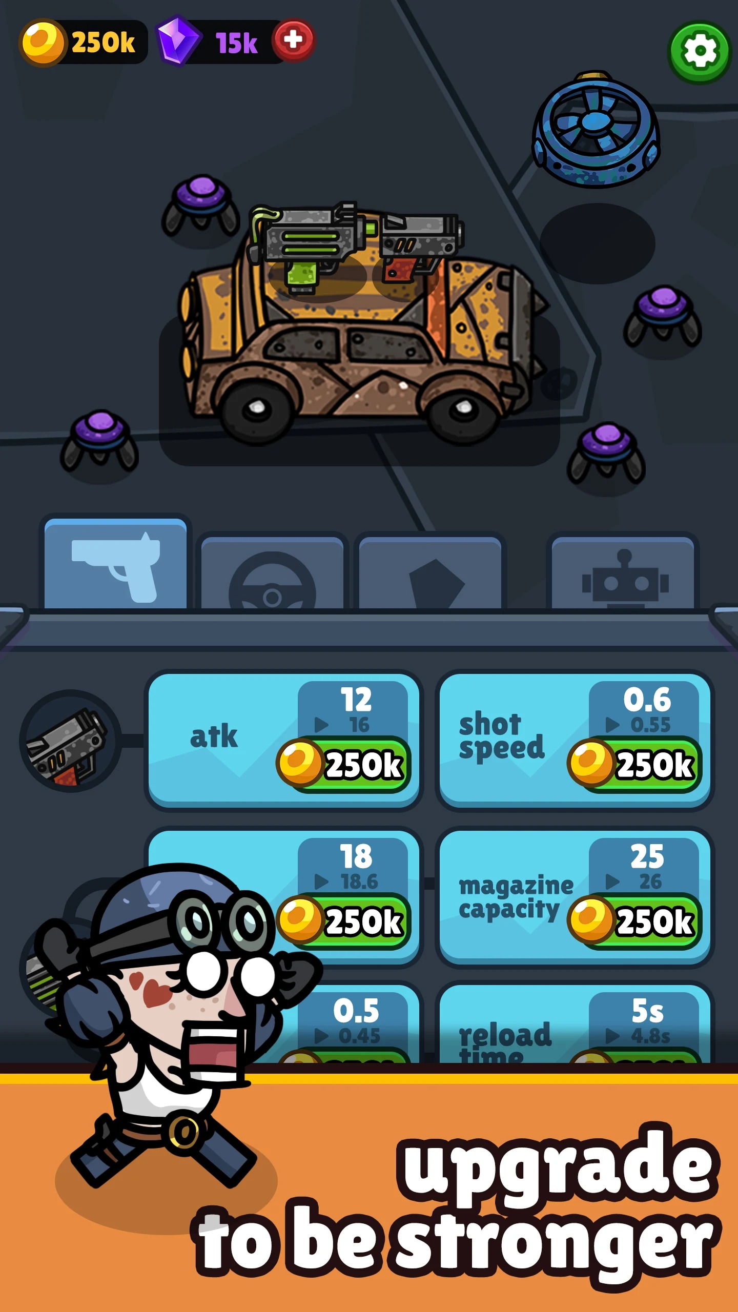 亡灵射手：放置公路内置菜单(Undead Shooter Idle Highway) 截图4