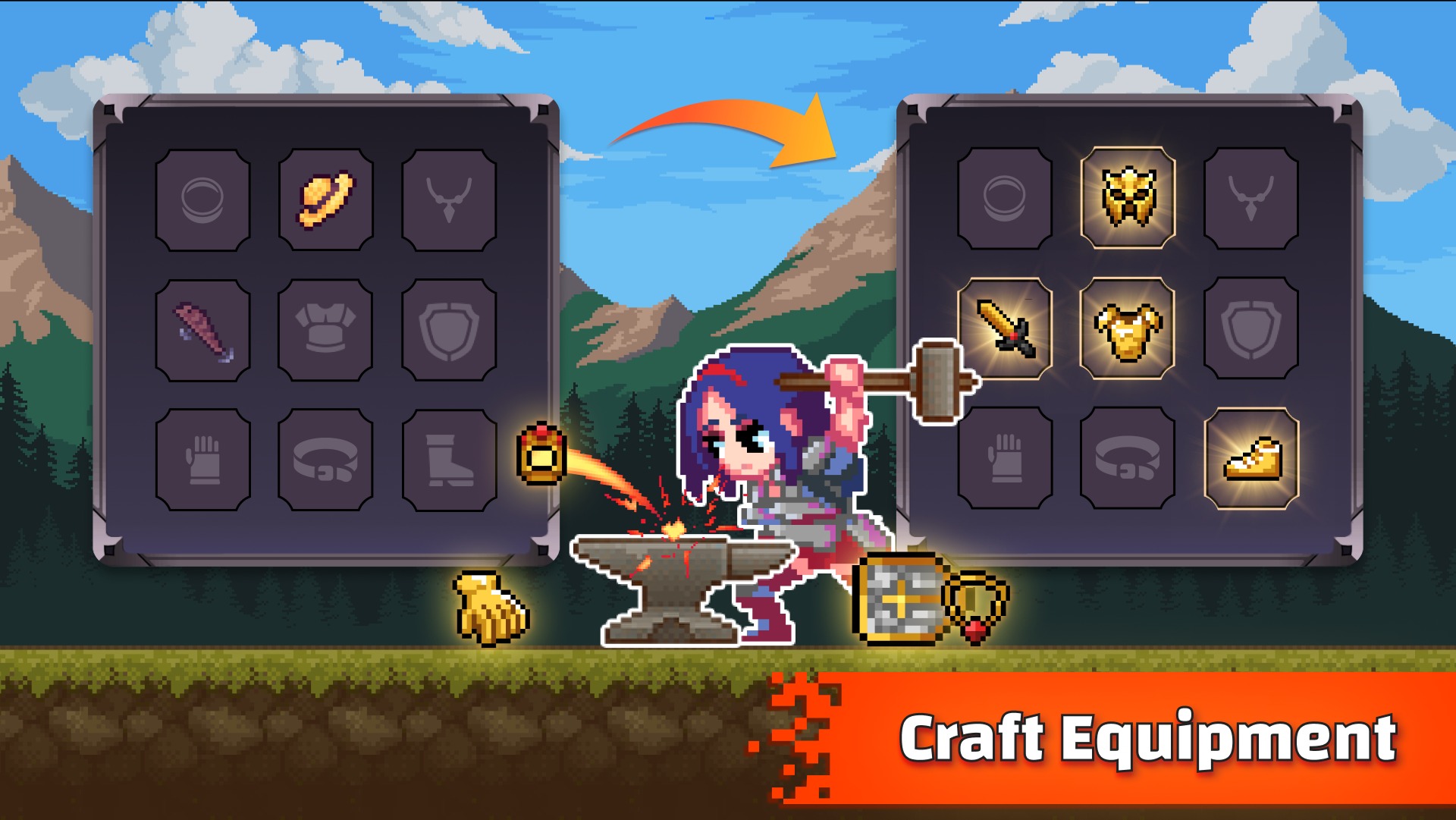龙猎人内置菜单(Dragon Hunter: Idle RPG Battle)游戏截图1