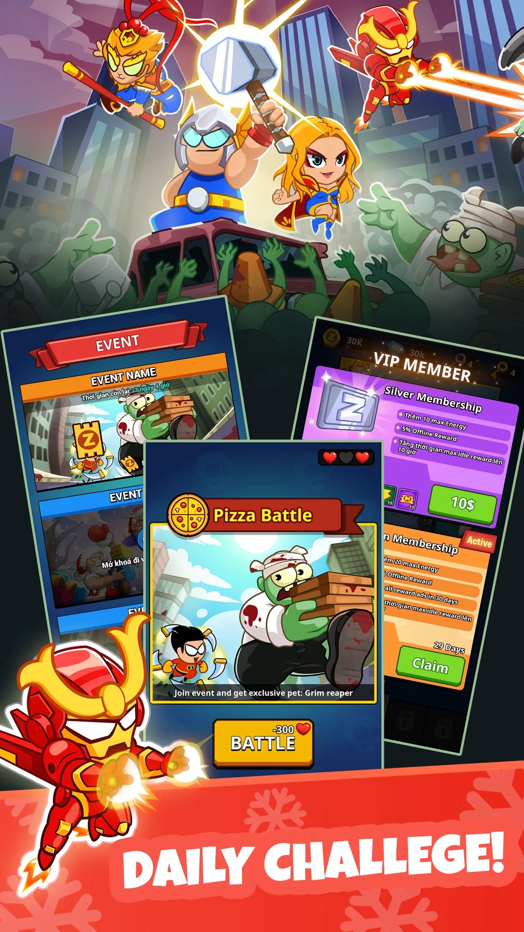 亡灵之城内置菜单(Undead City: Survivor Premium)游戏截图4