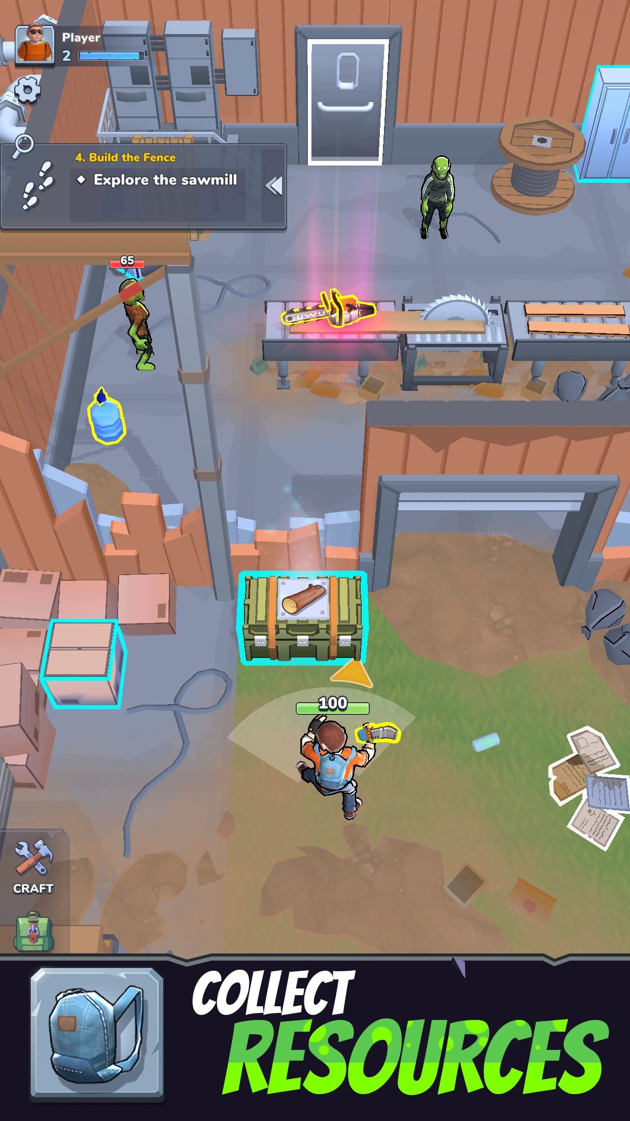 僵尸杀手内置菜单(Zombie Slasher)游戏截图5