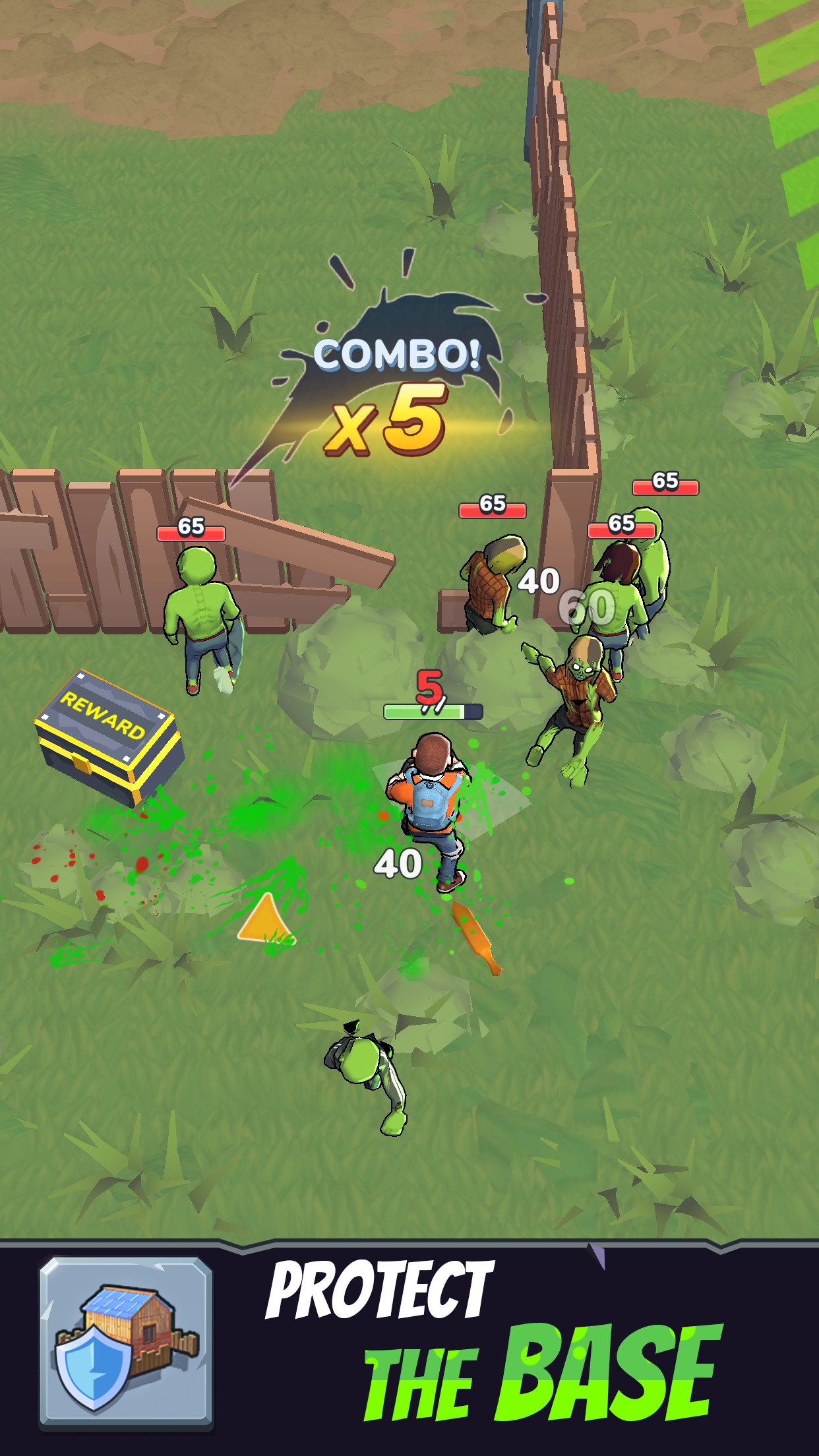 僵尸杀手内置菜单(Zombie Slasher)游戏截图7