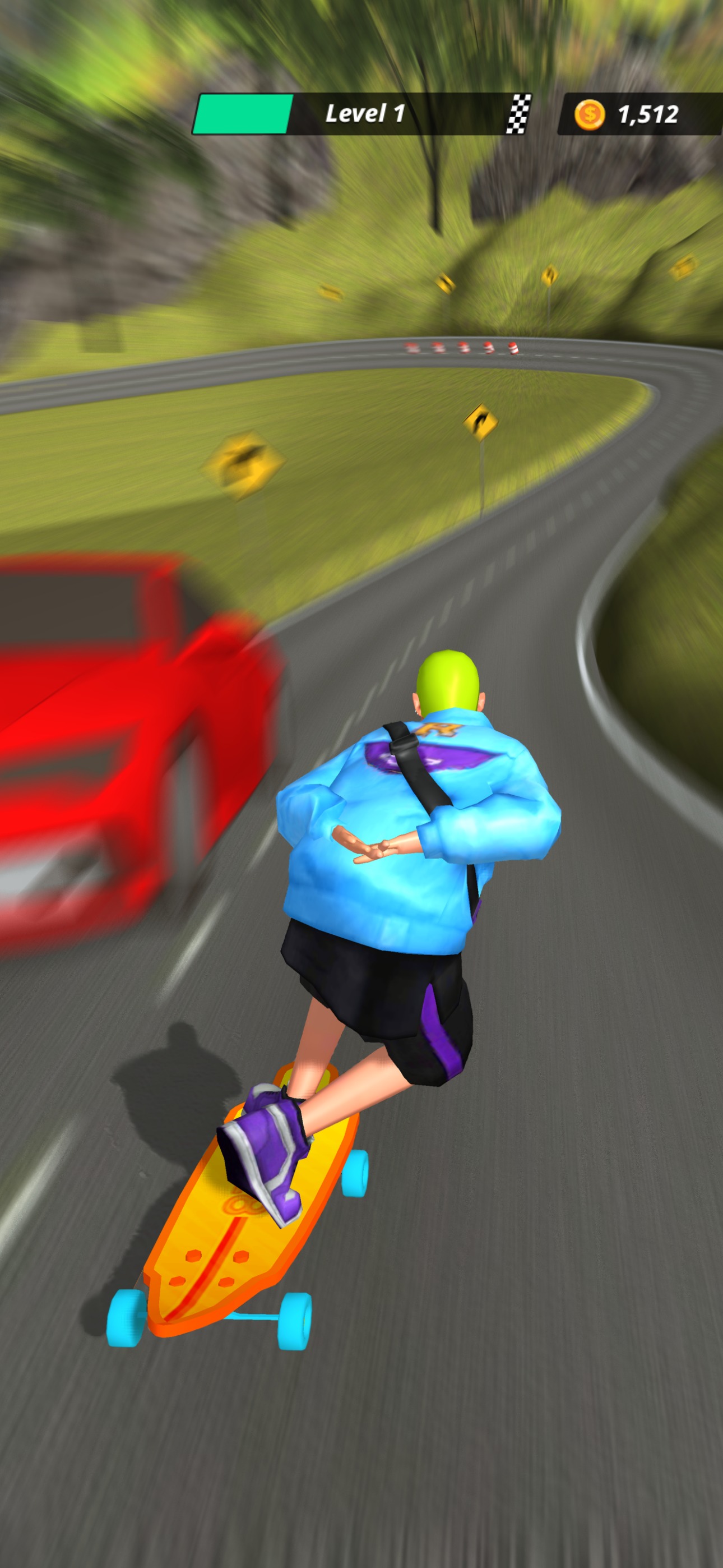 肘开滑板竞速(Downhill Racer)游戏截图1