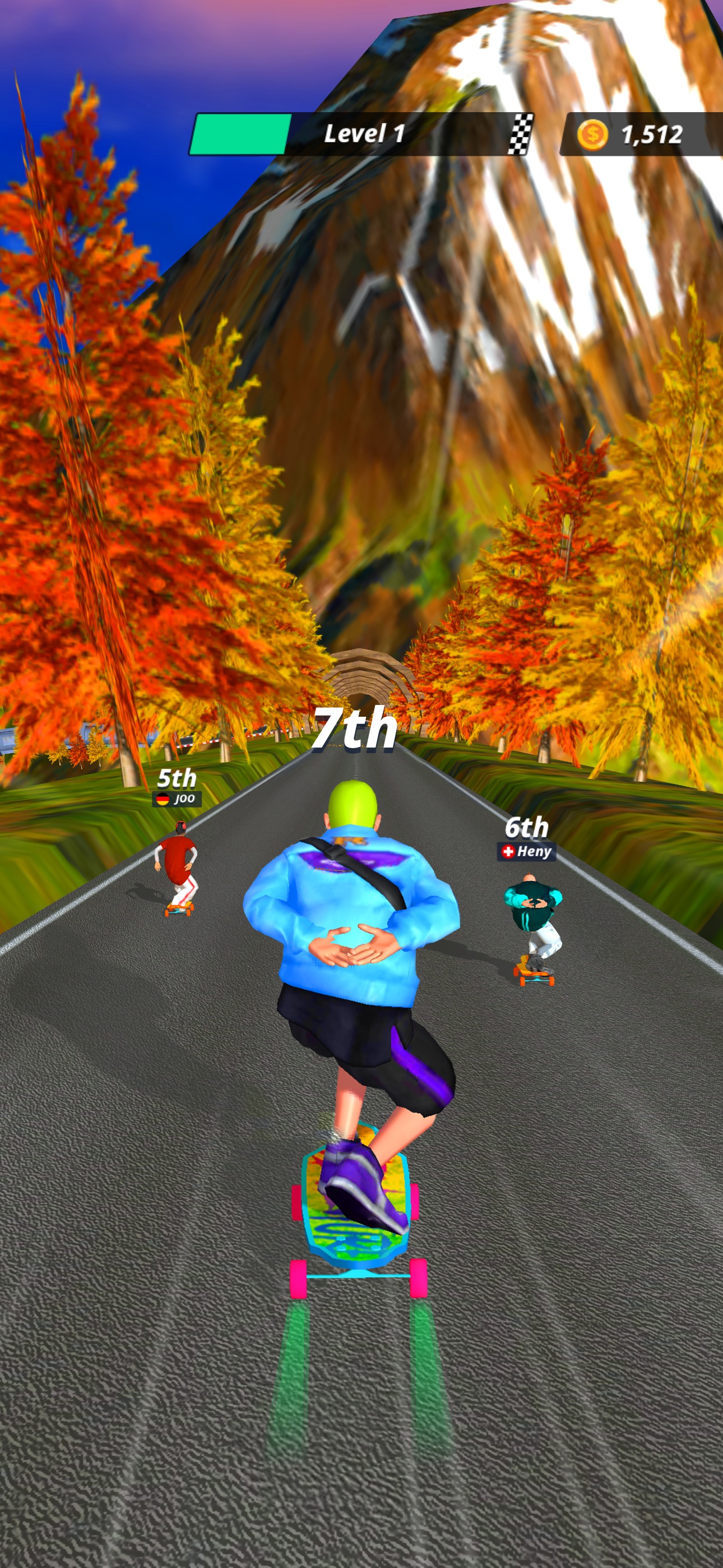 肘开滑板竞速(Downhill Racer)游戏截图2