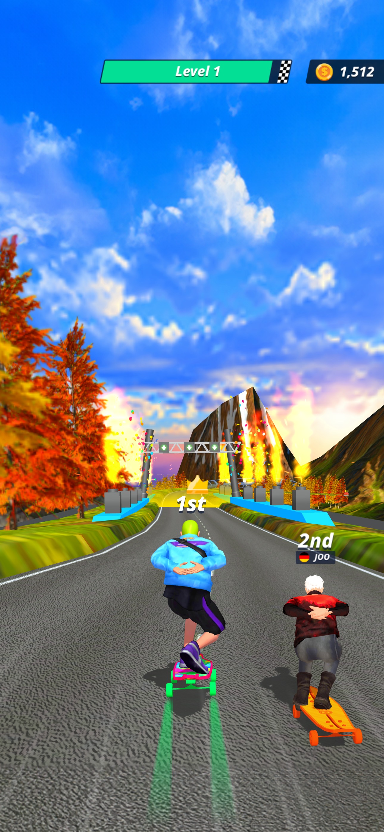 肘开滑板竞速(Downhill Racer)游戏截图3