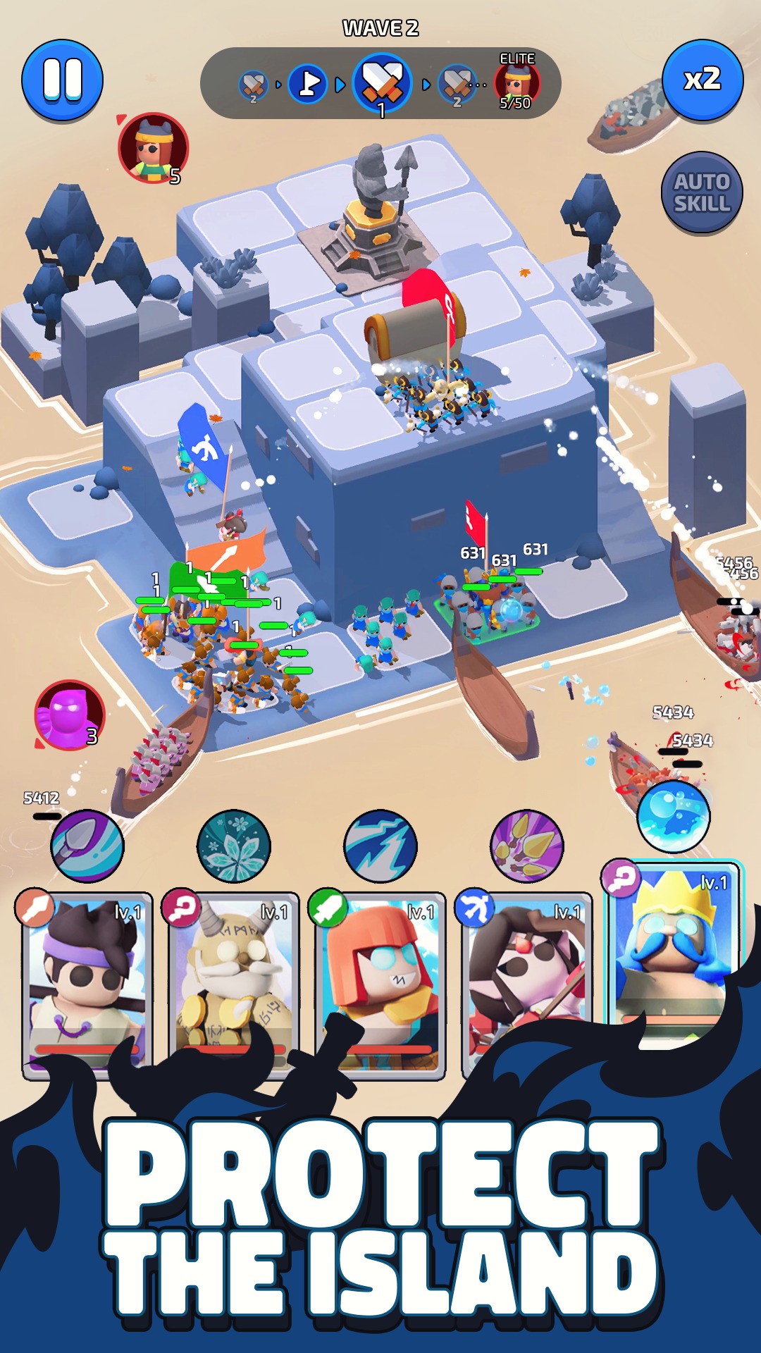 北方战争岛屿防御3D内置菜单(North War)游戏截图1