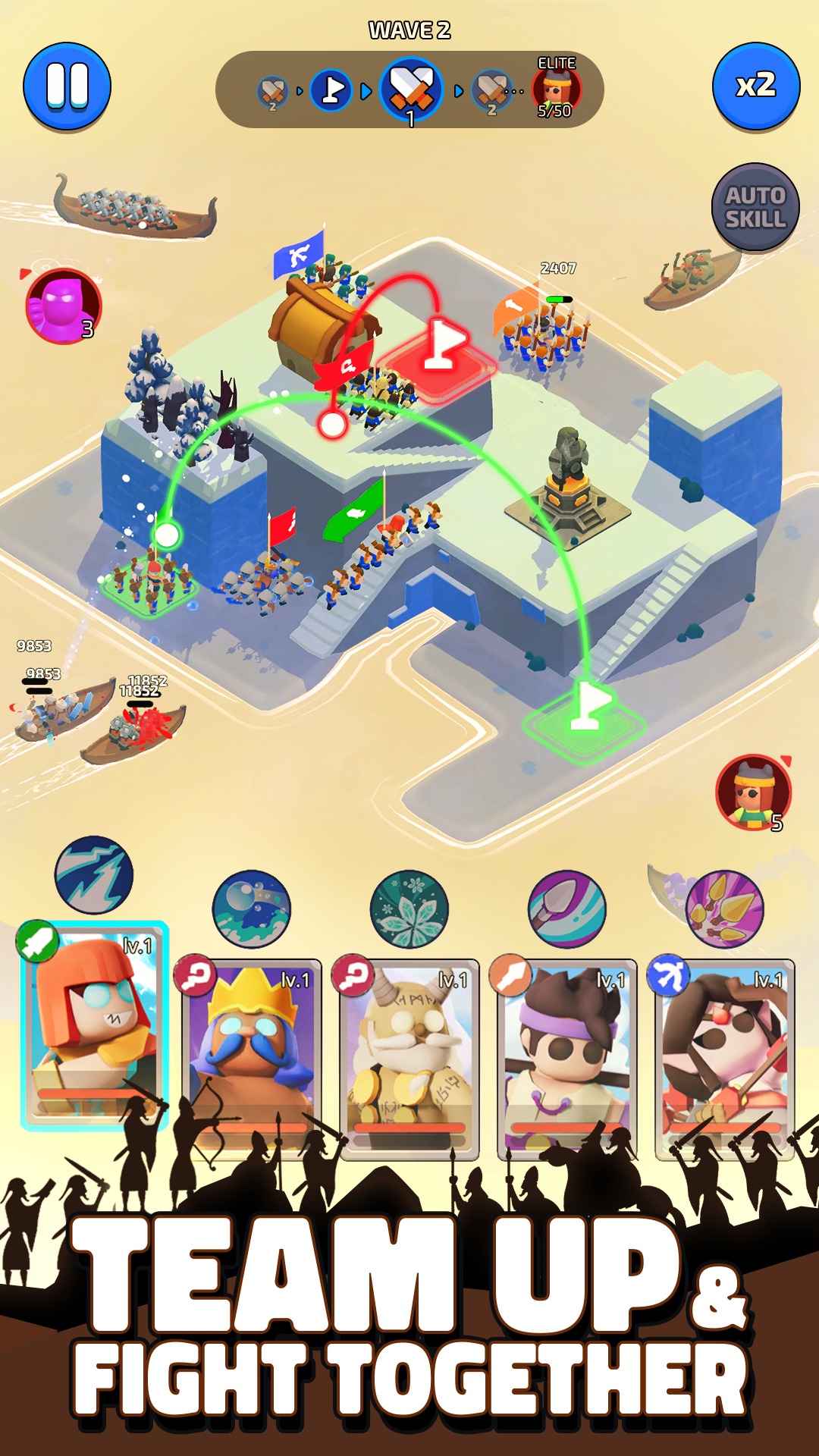 北方战争岛屿防御3D内置菜单(North War)游戏截图4