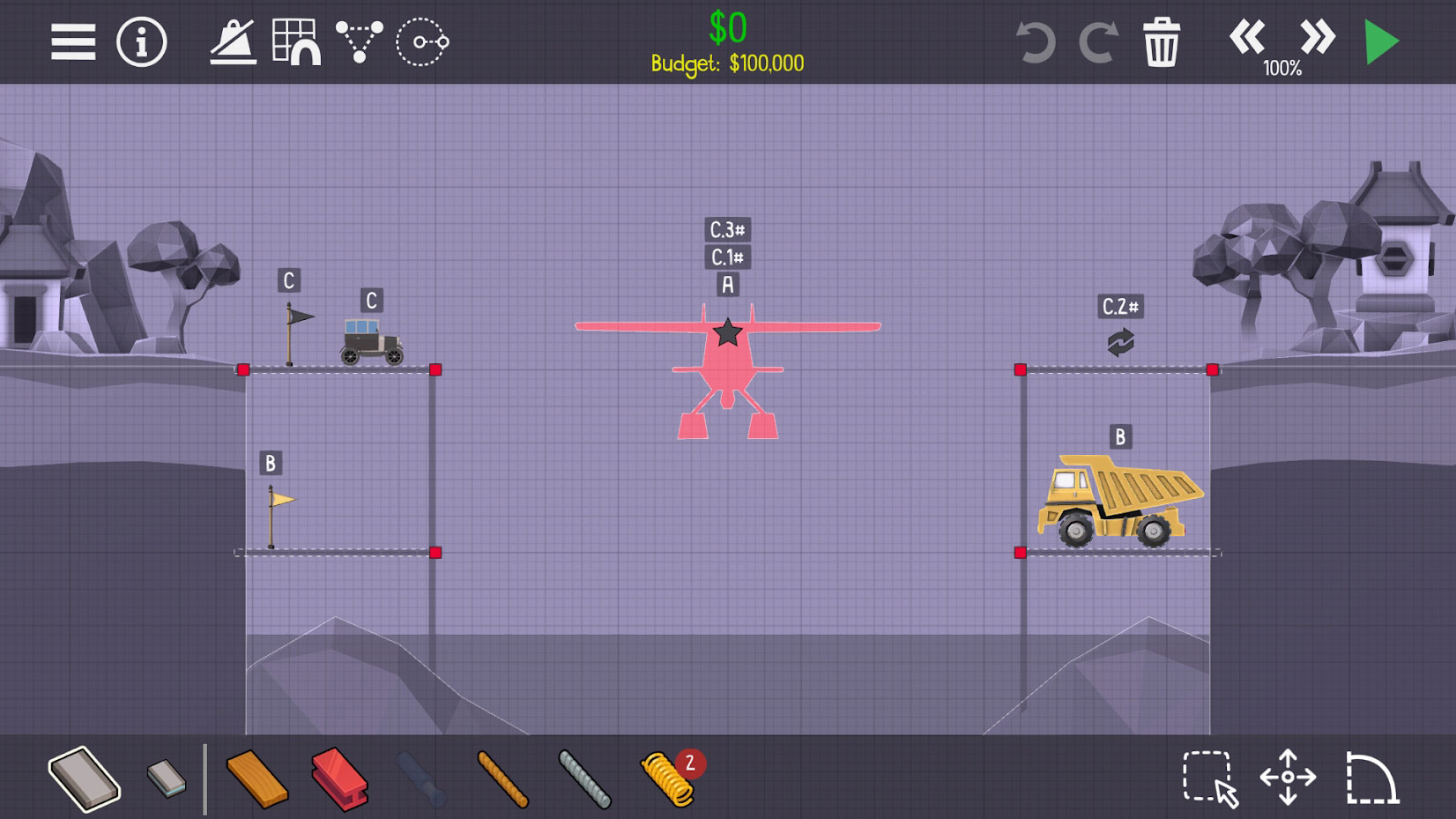 保利桥2内置菜单(Poly Bridge 2)游戏截图3