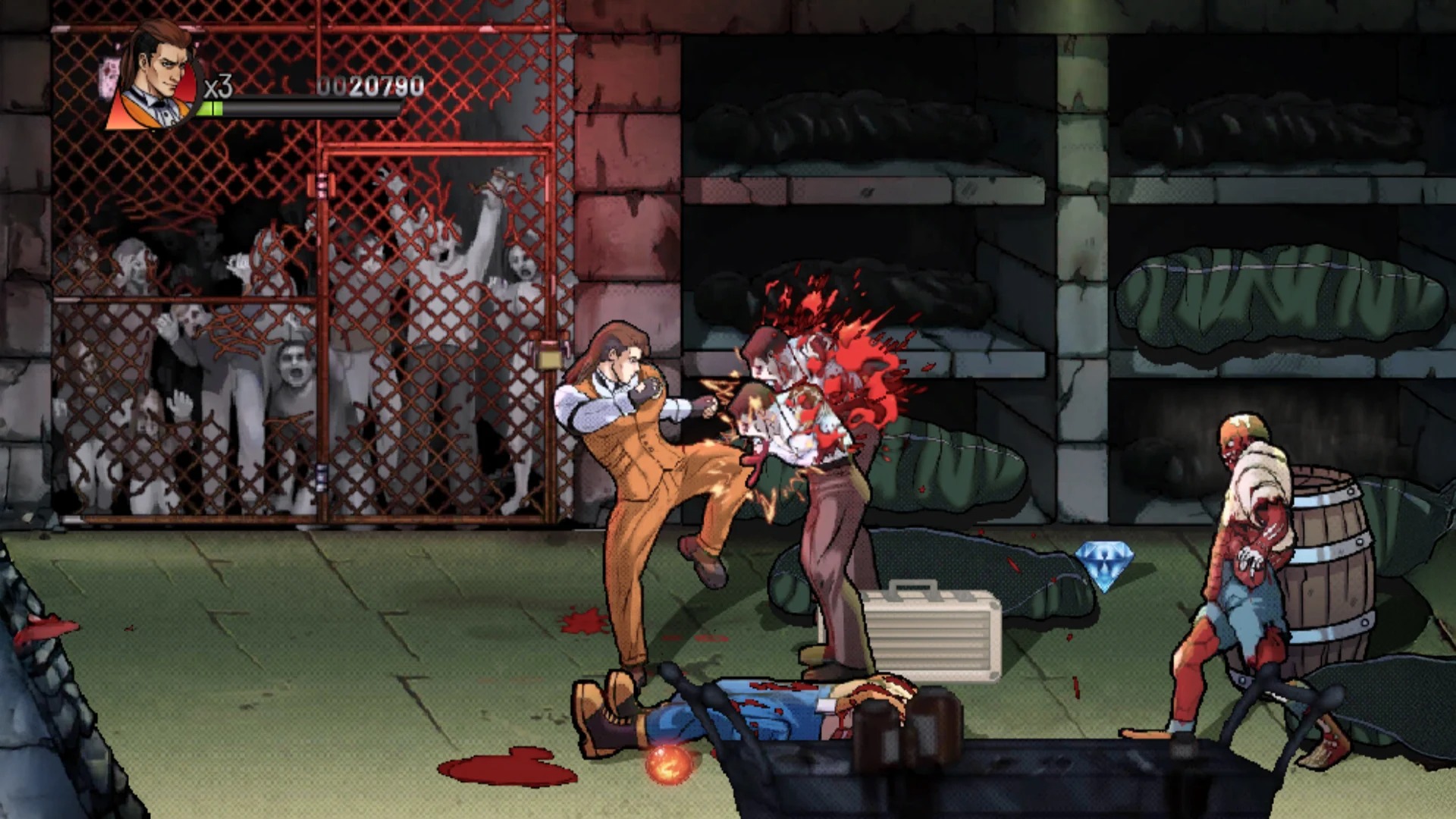 午夜杀生：重制版内置菜单(Night Slashers Remake)游戏截图2