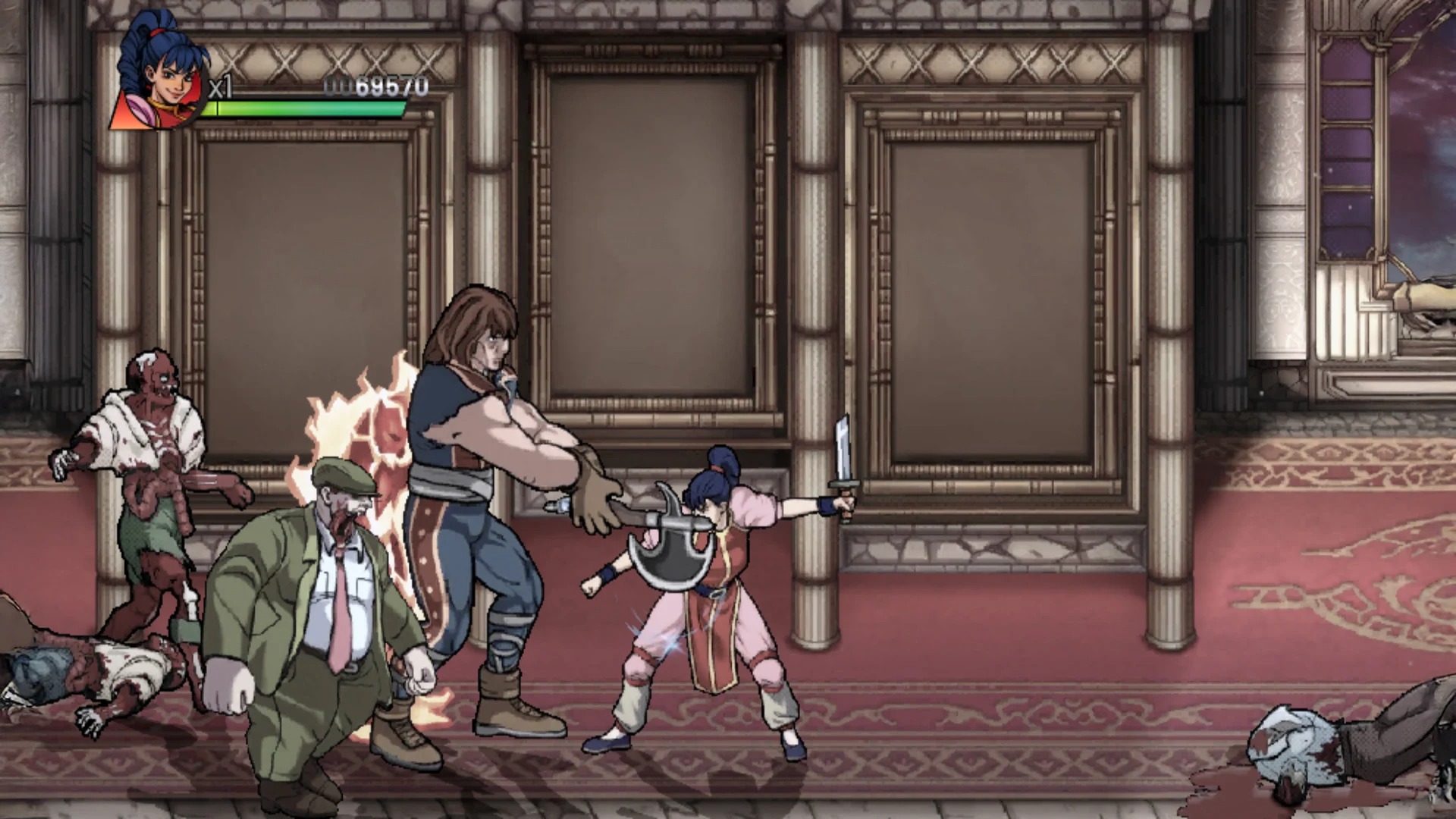 午夜杀生：重制版内置菜单(Night Slashers Remake)游戏截图3