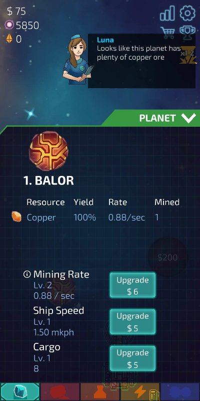 闲置星球矿工内置菜单(Idle Planet Miner)游戏截图2
