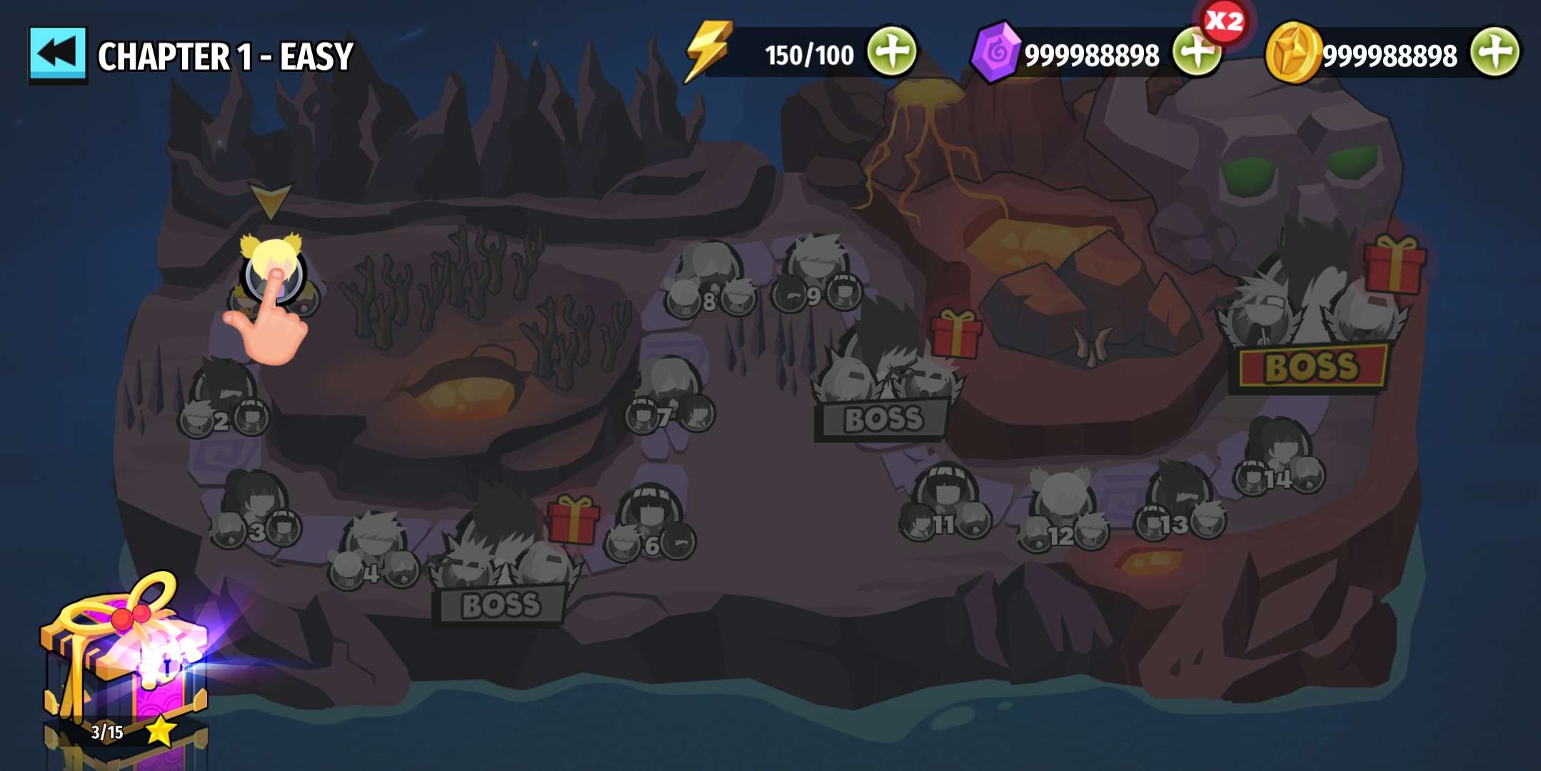 火柴人忍者3v3竞技场(Stick Ninja 3v3)游戏截图4