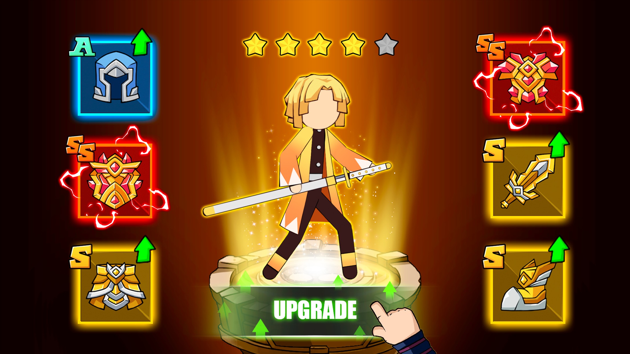 火柴人：恶魔之战内置菜单(Stick Demon Fight: Idle RPG)游戏截图4