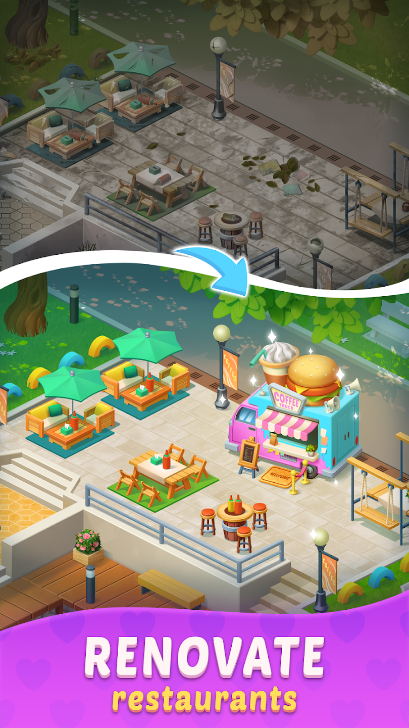 烹饪融合内置菜单(Merge Resto)游戏截图1