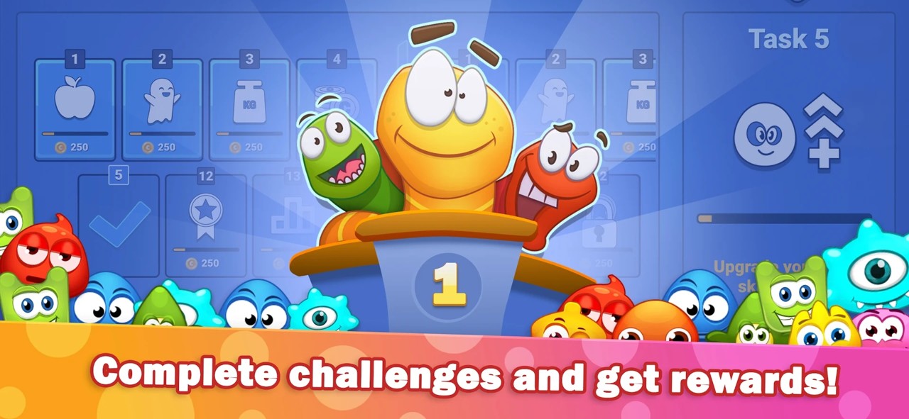 蠕虫狩猎内置菜单(Worm Hunt - Battle Arena)游戏截图1