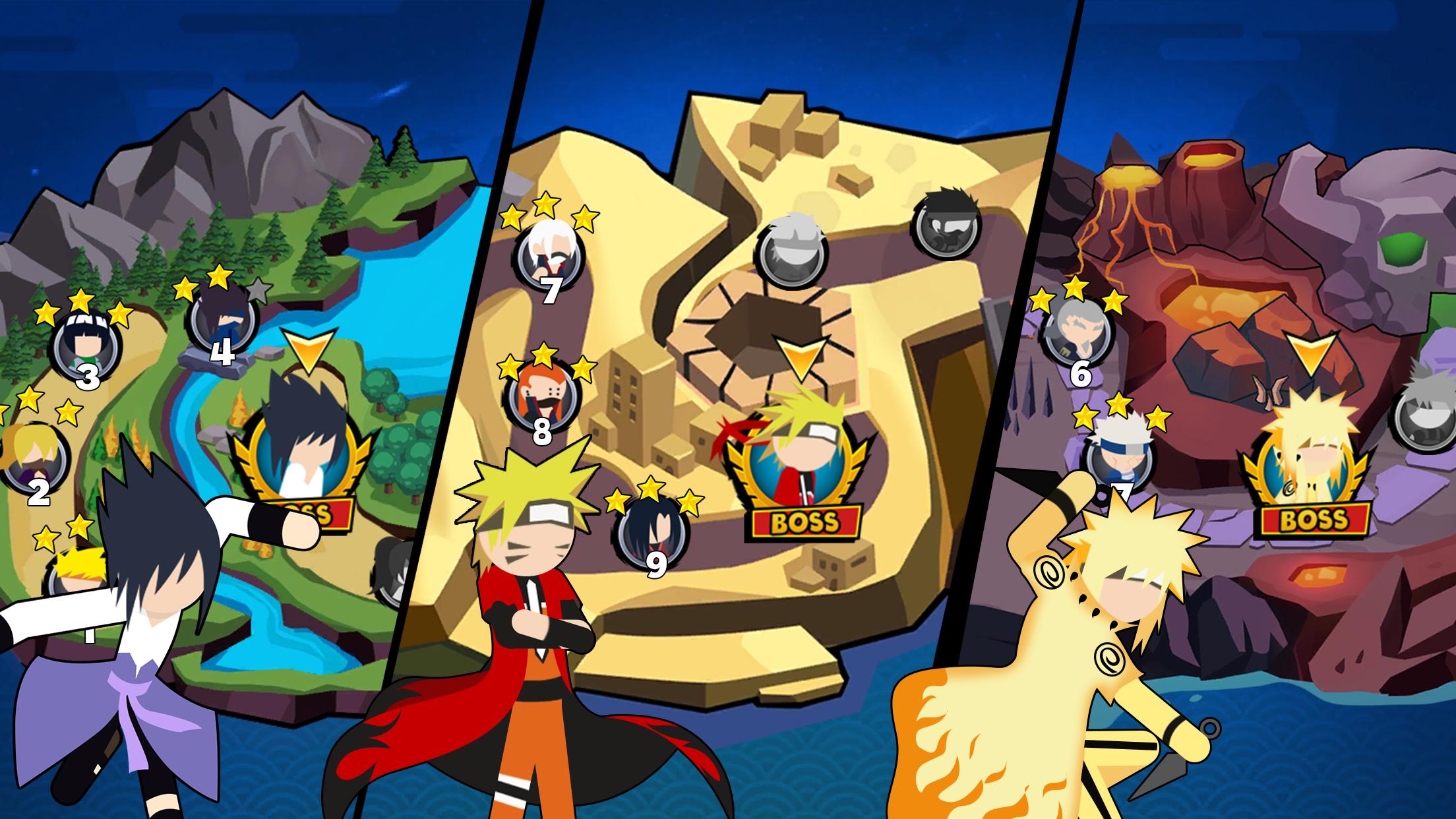 火柴人忍者3v3竞技场内置菜单(Stick Ninja 3v3)游戏截图3