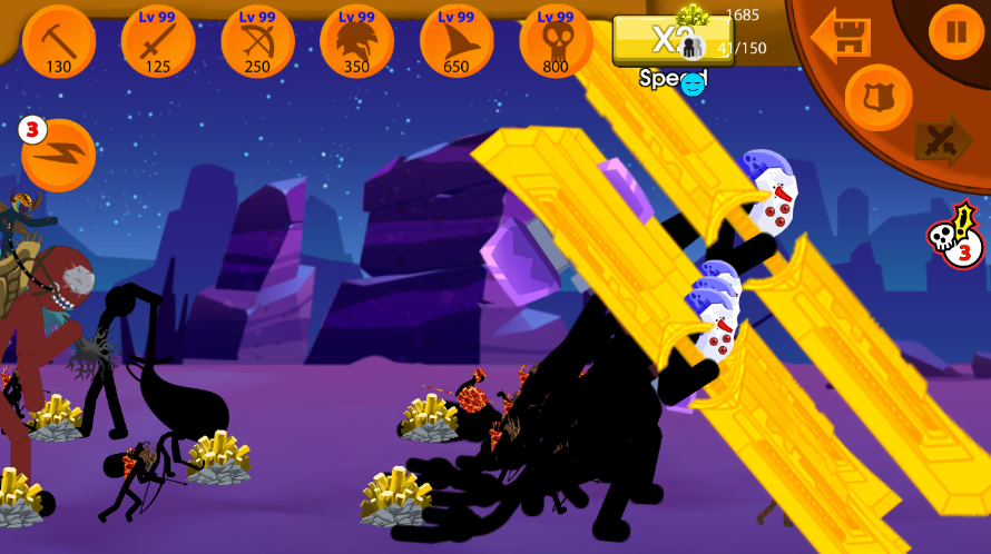 火柴人战争：终极挑战内置菜单(Stick Legions Infinite)游戏截图5