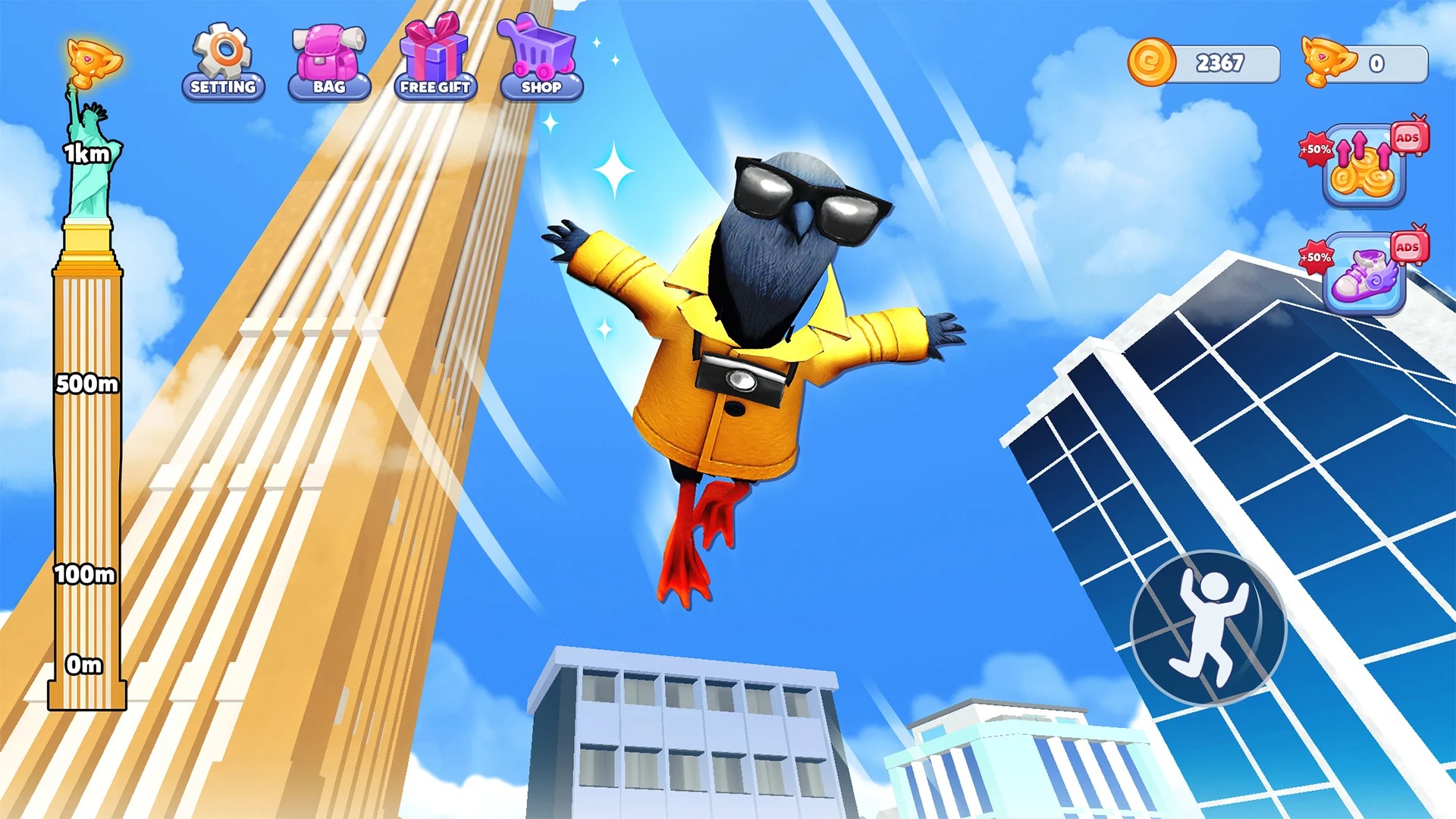 攀爬跳跃：塔楼挑战(Climb and Jump: Tower Challenge)游戏截图1