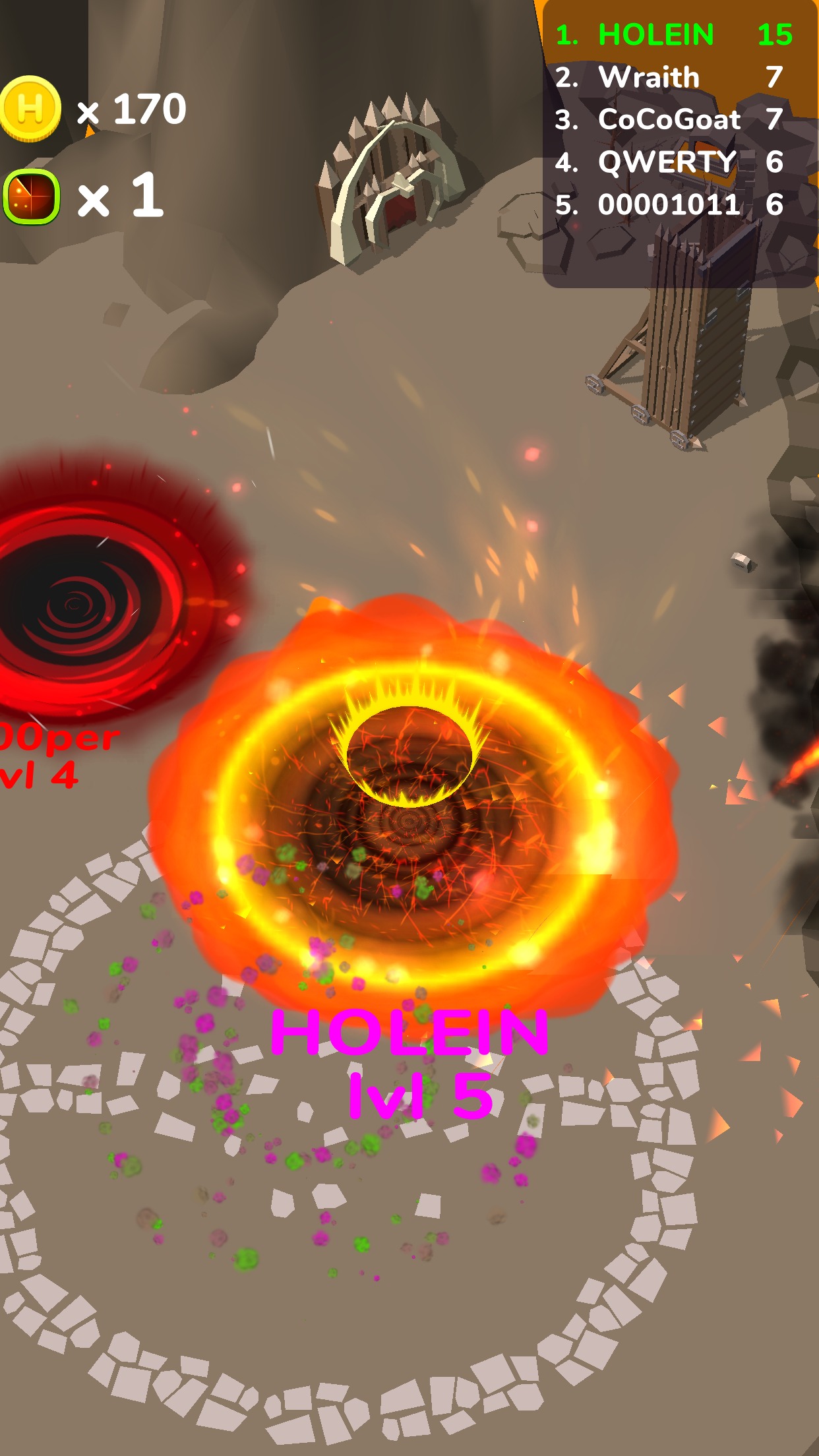 黑圆io内置菜单(HOLEIN)游戏截图5