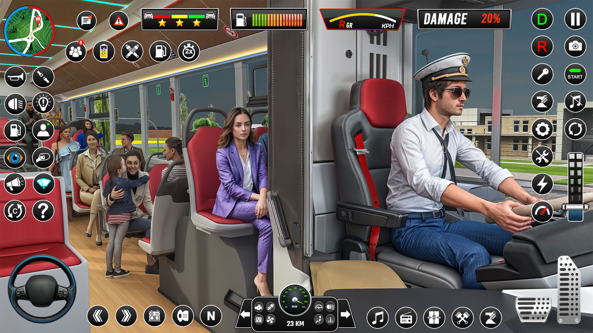 巴士模拟器离线游戏3d(Bus Simulator)游戏截图2