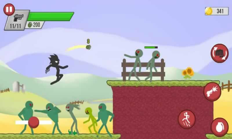 火柴人僵尸射击(Stick vs Zombies) 截图4
