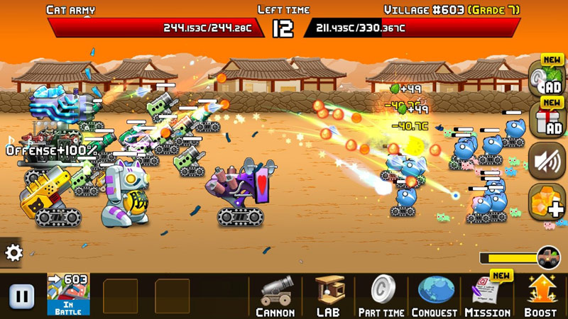 空闲的猫炮内置菜单(Idle Cat Cannon)游戏截图4