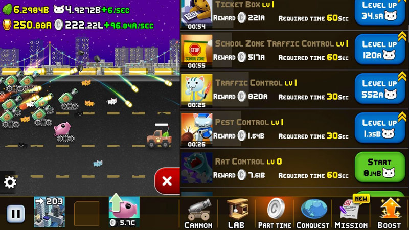 空闲的猫炮内置菜单(Idle Cat Cannon)游戏截图7