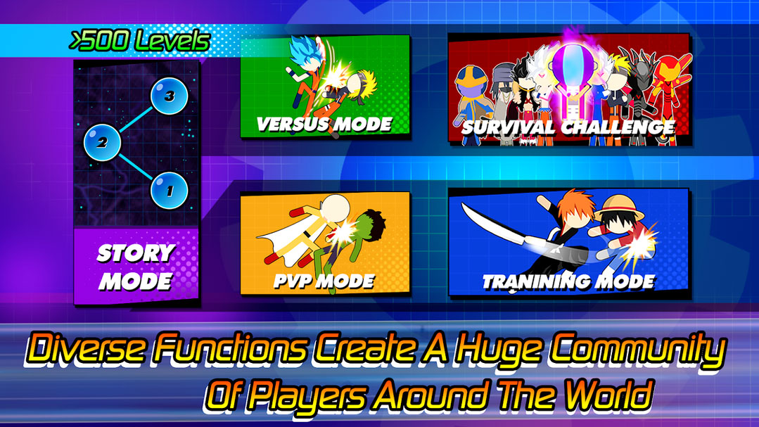 全明星英雄：混沌大战(SuperStickFightAllStar)游戏截图4