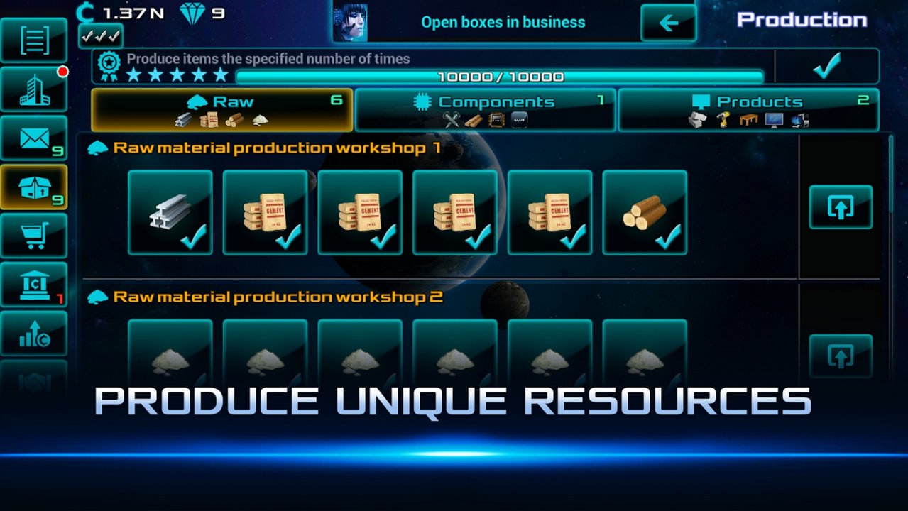 太空业务大亨(Idle Space Business Tycoon) 截图2