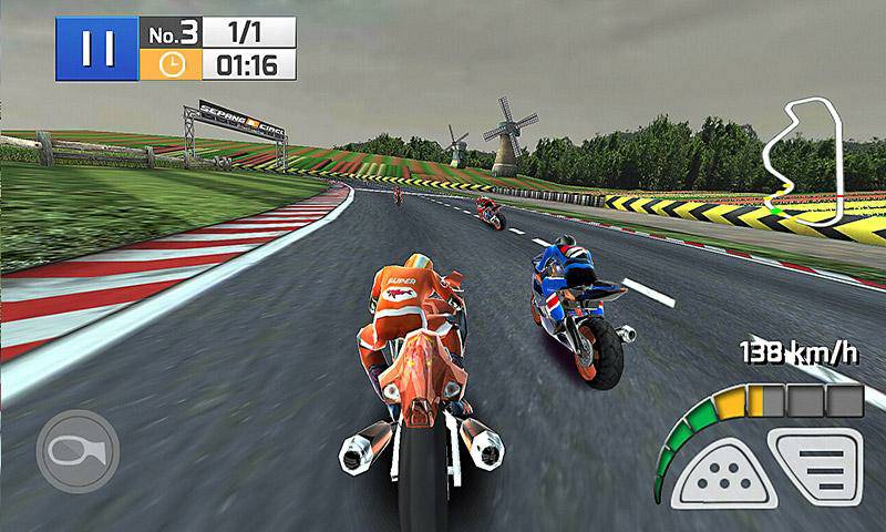 真实摩托竞赛3D(Real Bike Racing)游戏截图1