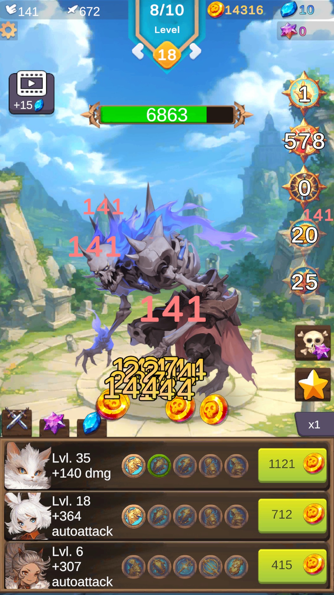 生命传奇内置菜单(Anima Saga - Clicker RPG)游戏截图1