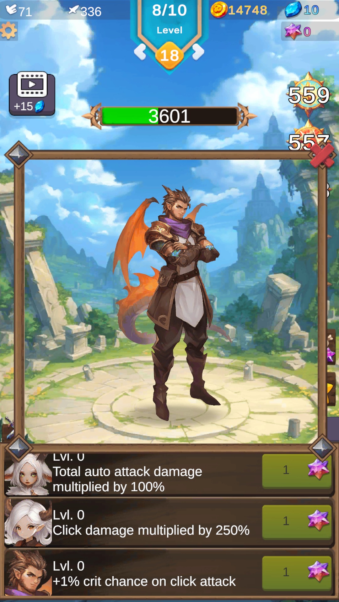 生命传奇内置菜单(Anima Saga - Clicker RPG)游戏截图4