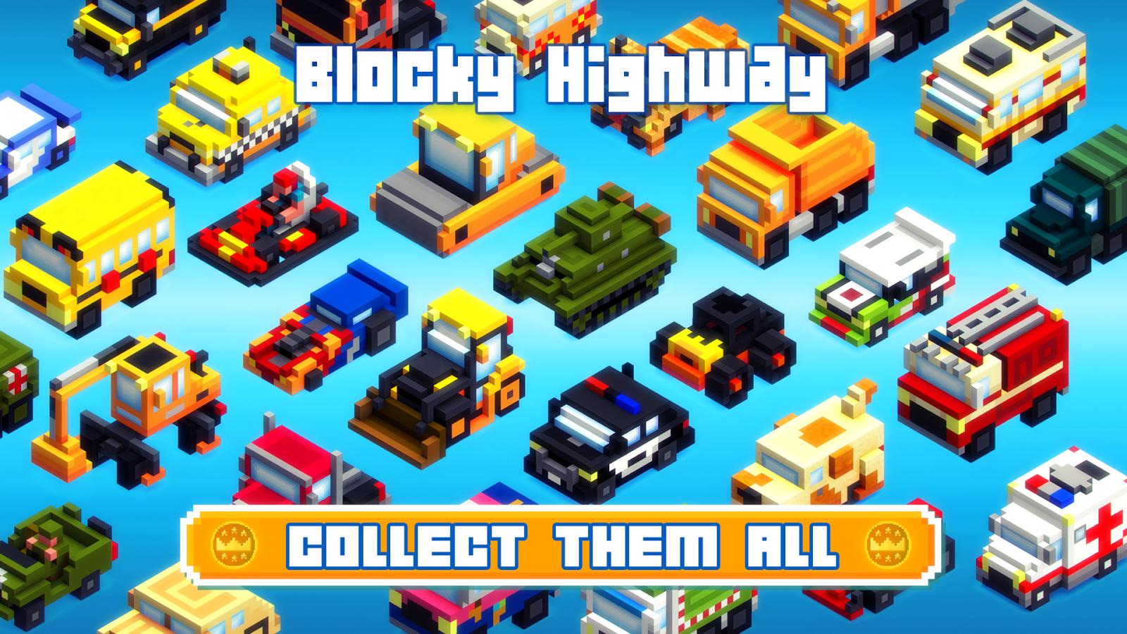 像素高速(Blocky Highway)游戏截图2