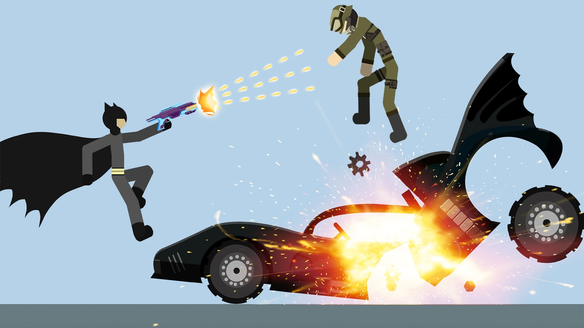 火柴人：破碎骨头内置菜单(Stickman Break Ragdoll Bone)游戏截图2