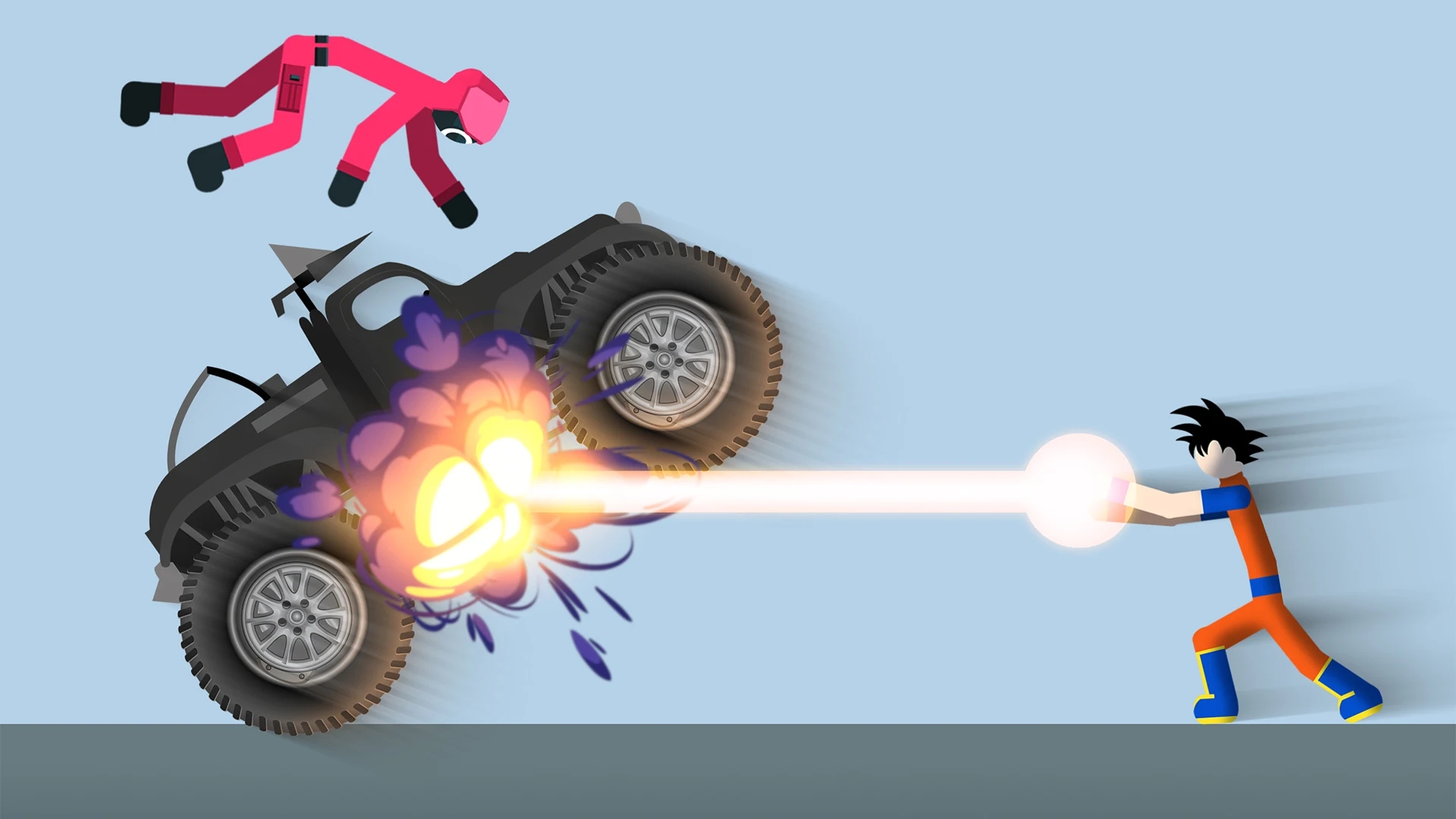 火柴人：破碎骨头内置菜单(Stickman Break Ragdoll Bone)游戏截图4