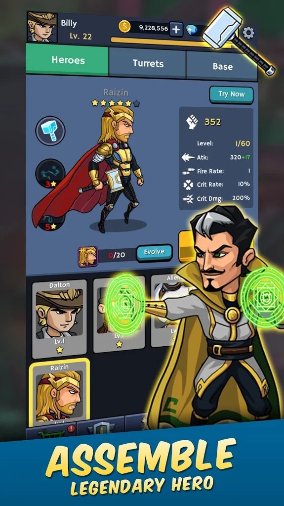 僵尸战争：空闲防御内置菜单(Zombie War) 截图2