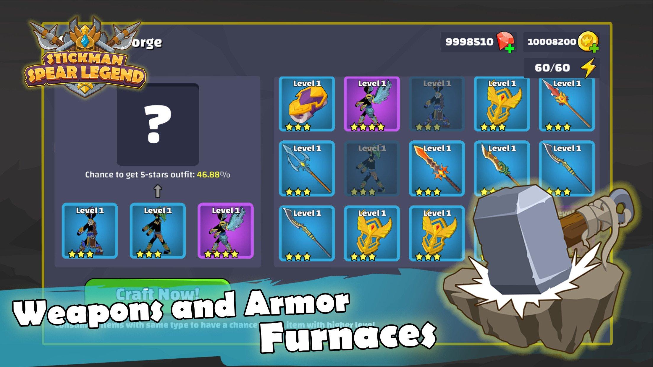 火柴人长矛传奇（MOD菜单)(Stick Spear Legend)游戏截图3