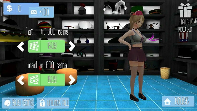 虚拟女友模拟器(Anime Island: Waifu Simulator) 截图5