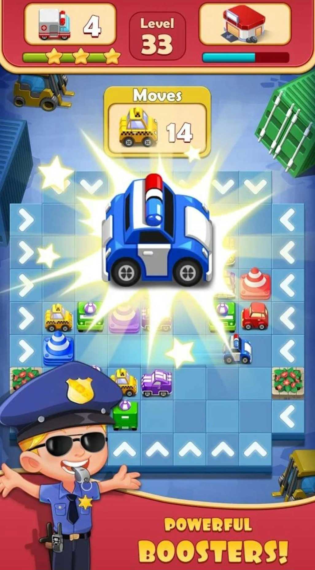 交通堵塞汽车之谜(Traffic Jam Cars Puzzle)游戏截图1