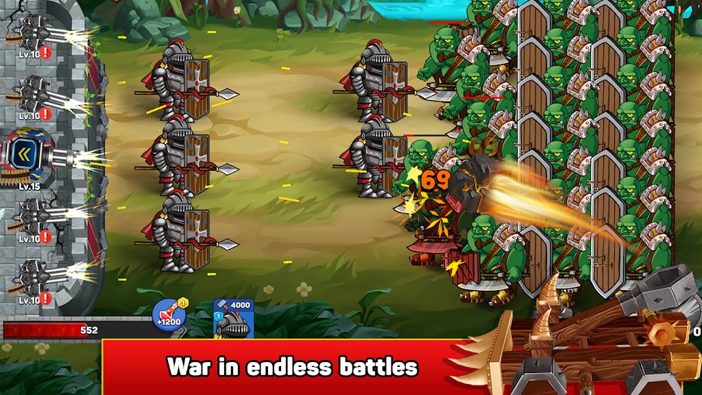 城堡防御：怪物防御者内置菜单(Monster Defender)游戏截图4